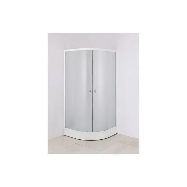 Cabina de dus MPN. Semirotunda. Sticla mat. Cada joasa. 800 x 800 x 1940 mm. image