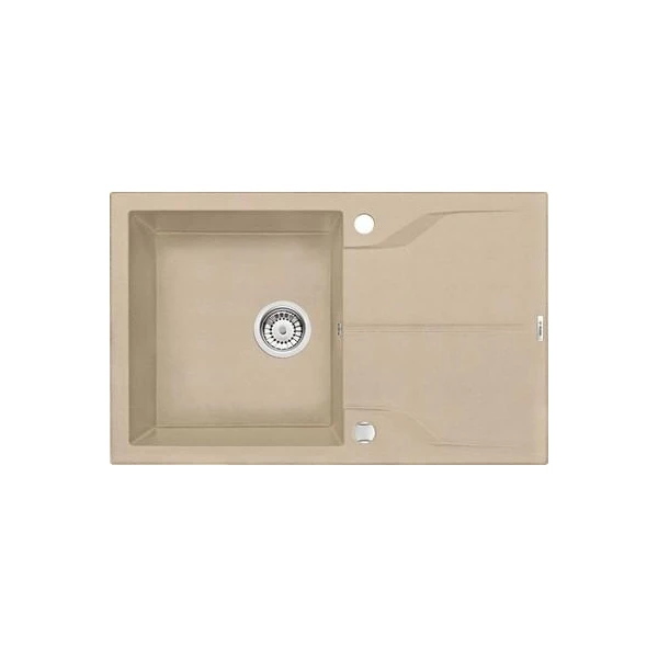 Chiuveta din granit ANDANTE DEANTE. 780 x 490 x 190 mm. 1 cuva cu blat. Set fiting. Grafit. image