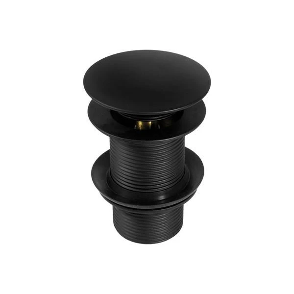 Ventil lavoar cu click clack fara preaplin NHC_B10A Deante. d 66 mm. 1- 1/4". Negru. image