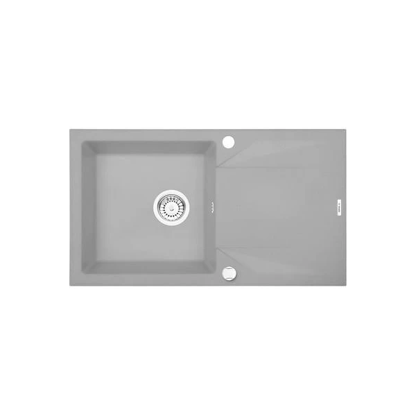Chiuveta din granit EVORA DEANTE. 780 x 440 x 180 mm. 1 cuva cu blat. Set fiting. Gri metalic. image