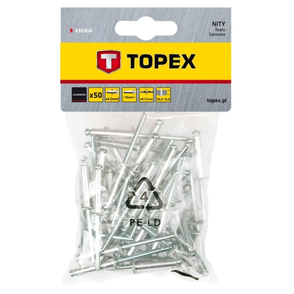 Nituri alum. 4.0 x 16mm '50b.'Topex image