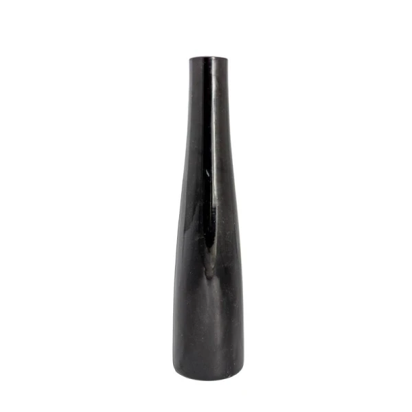 Vaza pentru flori, sticla, negru, 250ml, 23cm image