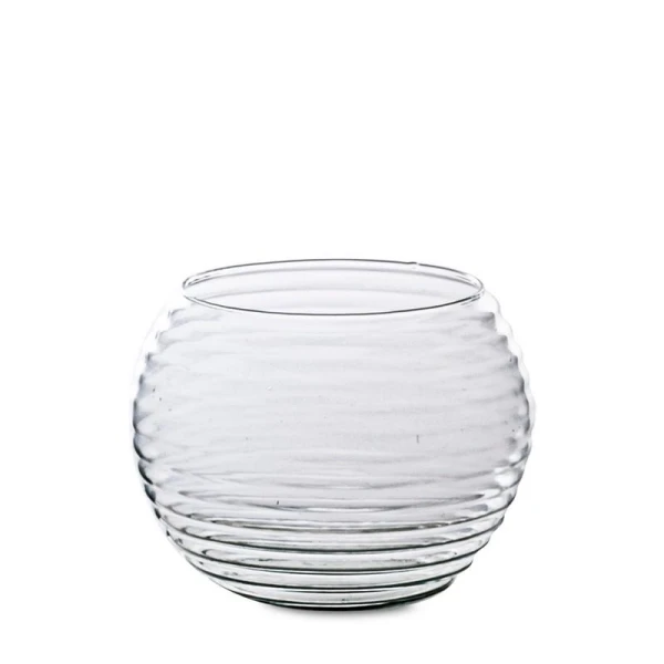 Vaza din sticla, rotunda, 18 cm image
