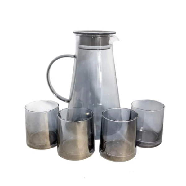 Set ulcior cu capac si pahar, sticla, 1850ml, 250ml, 4buc image