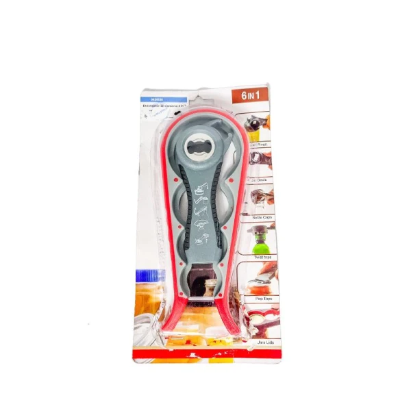 Deschizator capace borcane, recipiente din sticla, 6 in 1 image