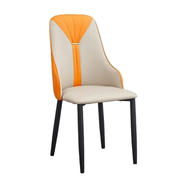 Scaun din piele ecologica, Flora, 88 × 68 × 49 cm image