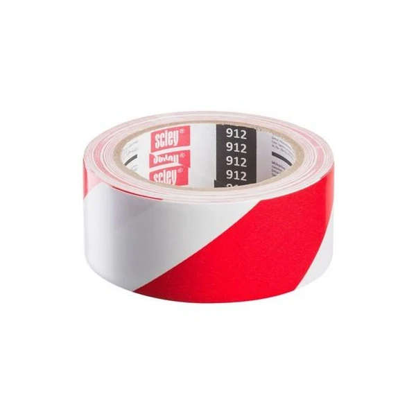 Banda semnalizare seria-912  Scley. Alb - rosu. 48 mm x 33 m. image