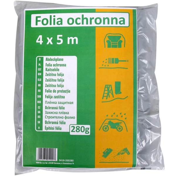 Pelicula de protectie 'p/u constructii' 280gr 4 х 5m image