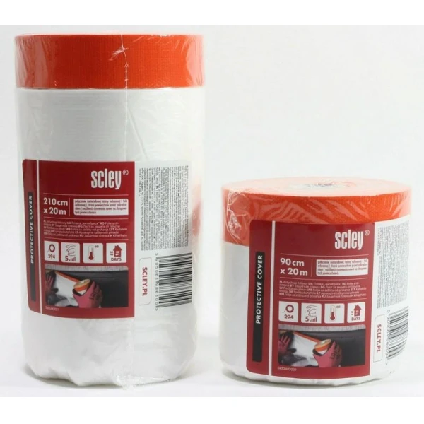 Folie de protectie cu banda adeziva, anti-splash, 90 cm × 20 m, seria 69 Scley image