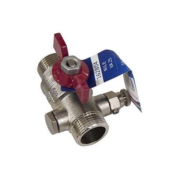 Robinet cu bila cu supapa NILE ARCO. d 3/4" FE / FE. PN25. (fluture) image