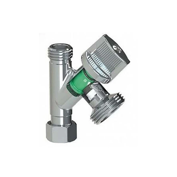 Robinet coltar nichelat dublu CONECTA ARCO. d 1/2" FI x 3/4"FE x 1/2"FE. image