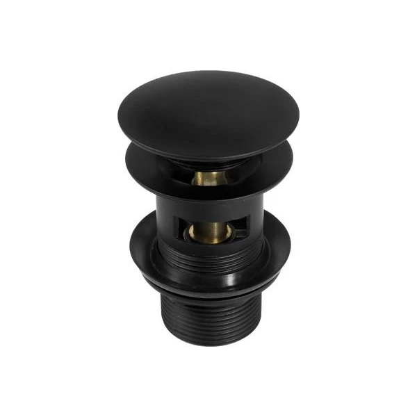 Ventil click - clack pentru chiuveta/ bideu NHCB10B Deante. Cu preaplin. Econom. d 66 mm. 1-1/4". Negru. image