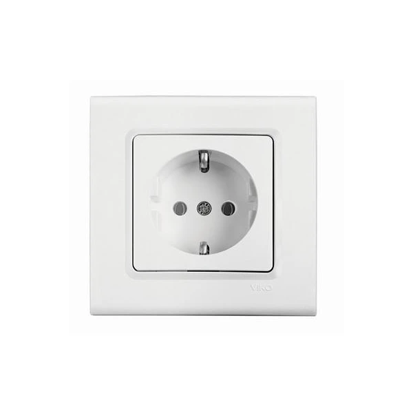 Priza cu impamintare Linnera Viko by Panasonic. Alb. 16 A. image