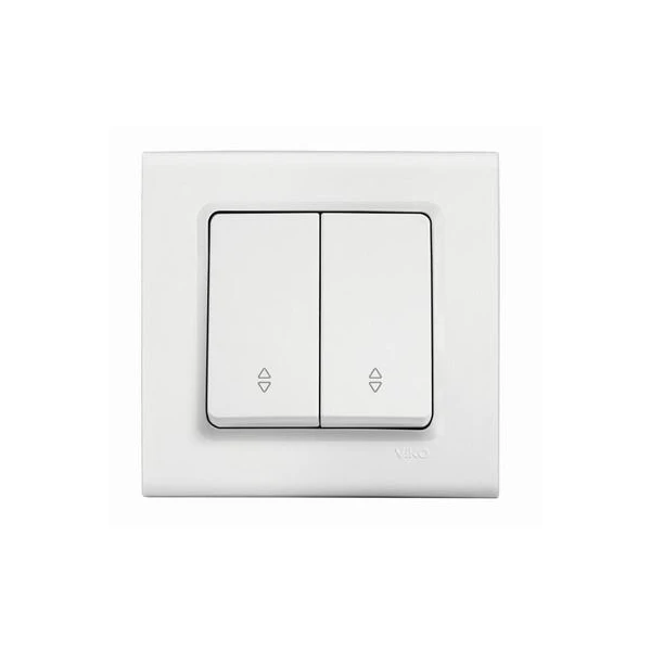 Intrerupator cap scara cu doua clape Linnera Viko by Panasonic. Alb image
