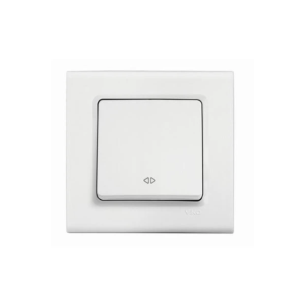 Intrerupator cap cruce cu o clapa Linnera Viko by Panasonic. Alb image