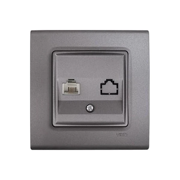 Priza de date ordinara ' RJ45 cat5e ' Linnera Life Viko by Panasonic. Gri image