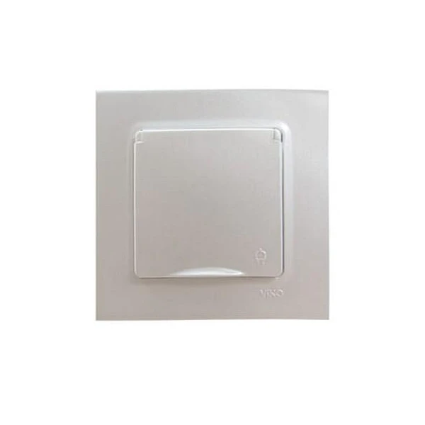 Priza cu impamintare. obturator protectie pentru copii si capac Linnera Life Viko by Panasonic. Perla alba image