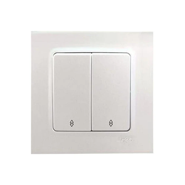 Intrerupator cap scara cu doua clape Linnera Life Viko by Panasonic. Perla alba image