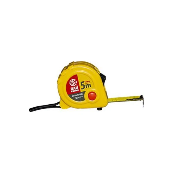 Ruleta 5mx19mm carcasa din plastic cu fixator BAU WELT image