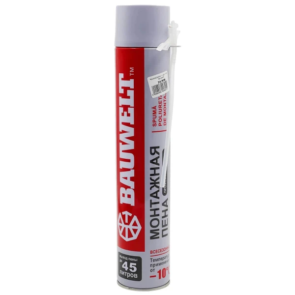 Spuma poliuretanica universala, aplicare manuala, 750ml/45L, BAUWELT image