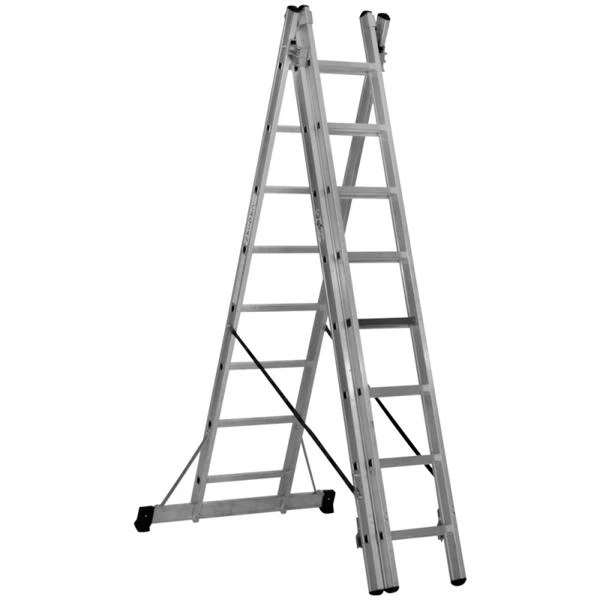 Scara aluminiu cu trei sectiuni BAU WELT. 3/ 8 m. image