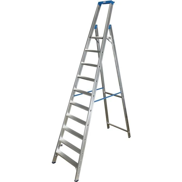 Scara din aluminiu simpla SLIM BAU WELT. Pliabila. 10 trepte. image