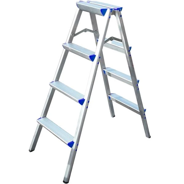 Scara aluminiu dubla SLIM BAU WELT. Pliabila. 4 trepte. image