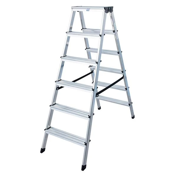 Scara aluminiu dubla SLIM BAU WELT. Pliabila. 6 trepte. image