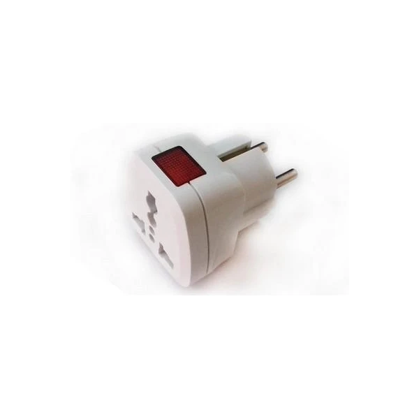 Adaptor universal. world-EU. indicator tensiune. alb '7369' image
