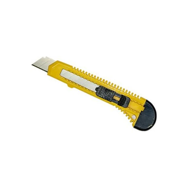 Cutter cu lama retractabila BAU WELT. 18 mm. Galben. image