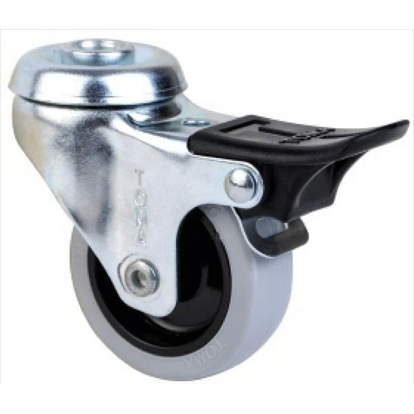 Roata pivotanta cu fixare pe bolt si frana, greutate max. 20kg image