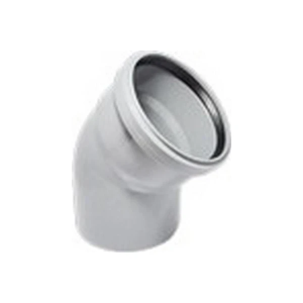 Cot PP pentru canalizare Turplast-Bis. d 75 mm. 45 grade. Gri. image