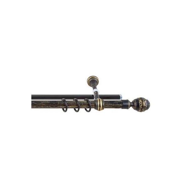 Galerie dubla Valans Le-Grand. Cu sina U. 2.8 m. Aur negru / patina. image