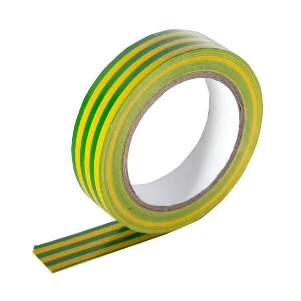 Banda izolatoare din PVC, 15 mm x 10 m, DIY, galben cu verde, GEKO image