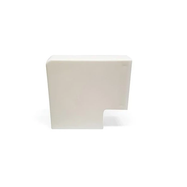 DLP-slim. unghi plat in forma-L p/u canal-cablul. 74x20mm. alb. 'cut - 2buc' QUEL image