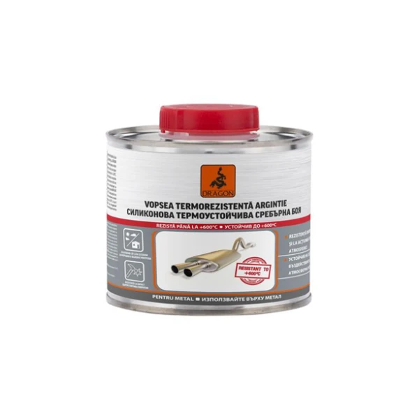 Email, termorezistent, argint, 500 ml, Srebrzanka, DRAGON image