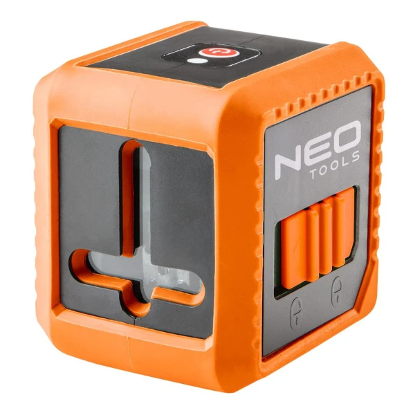 Nivela laser cu linii incrucisate 75-100 Neo. 10 m. Cu carcasa si suport magnetic. 2 x AAA. 635 nm. +/ - 5 mm/m. image