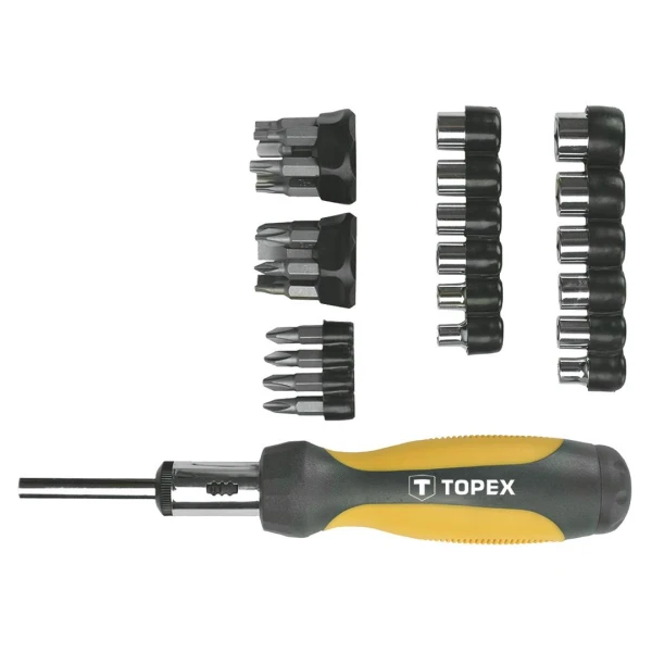Set biti cu suport capat Topex. 29 buc image
