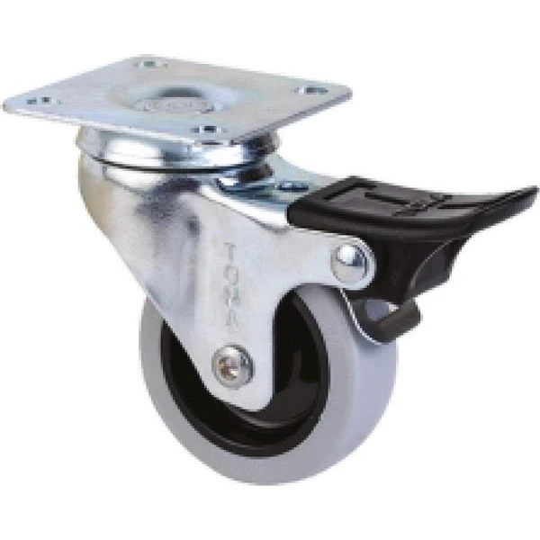 Roata pivotanta cu placa si frana, greutate max. 20kg image