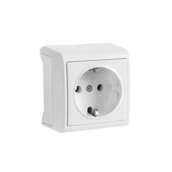 Priza cu impamintare Vera Viko by Panasonic. Alb image