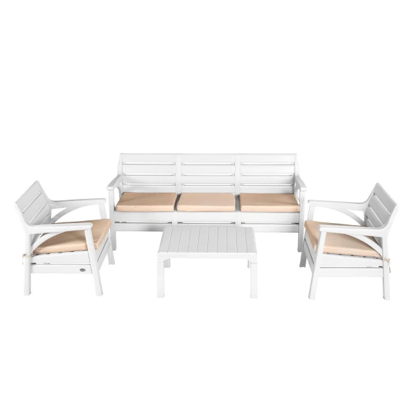 Set mobilier, alb, Sofa image