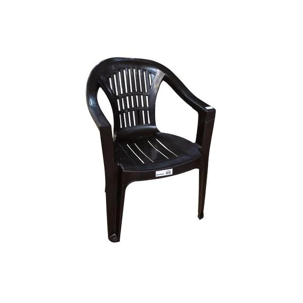 Scaun din plastic, maro inchis, Bahar image