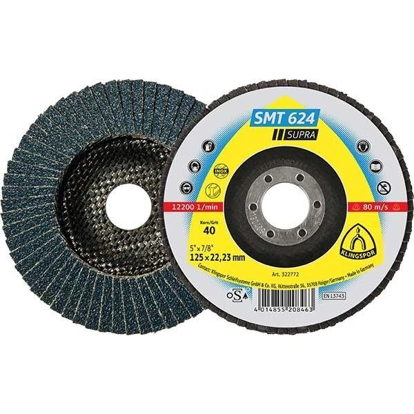Discuri lamelare frontale SUPRA SMT624 125X22.23 / 60 / Curbat / 322774 image