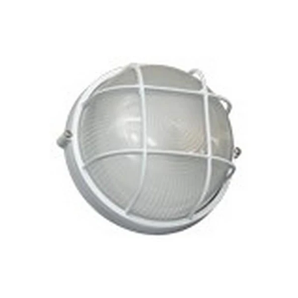 Corp de iluminat cu grilaj de protectie din aluminiu HL906 Horoz. IP54. E27. 60 W. Alb. image