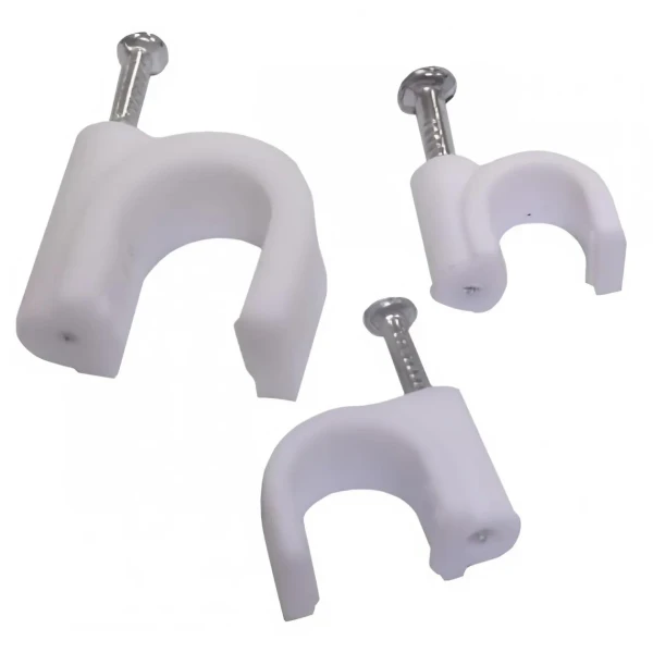 Cleme clips fixare cablu, 16 mm, 100 buc, Horoz image