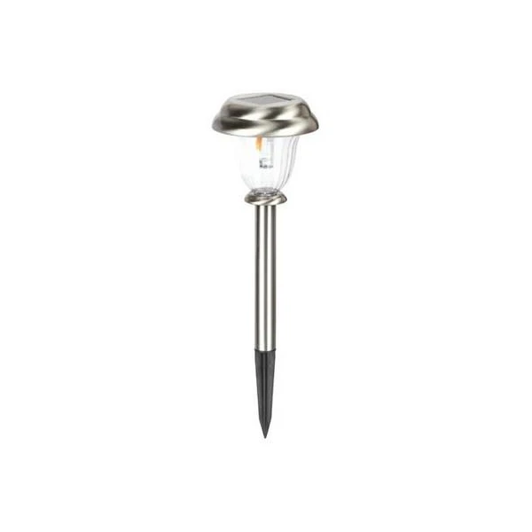Lampa solara Halley Horoz. 0.06 W. 1.5 Lm. 6400 K. IP44. Crom. 37 cm. image