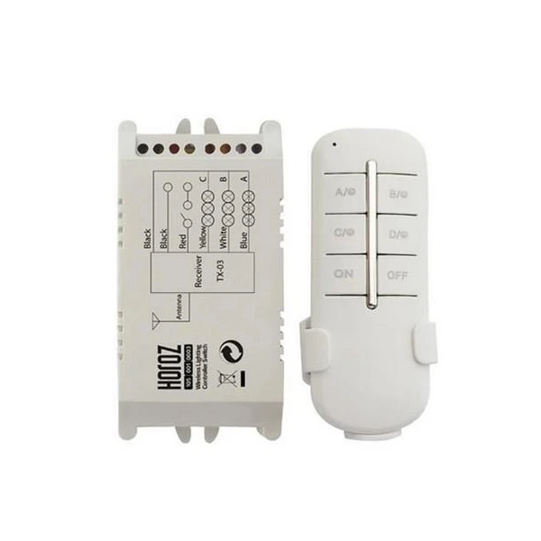 Intrerupator cu telecomanda Horoz. 3 canale. 220 V. image