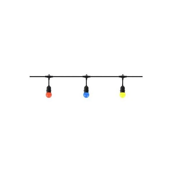 Ghirlanda universala Carnaval-2 Horoz. 10 m. E27 x 10. Cablu 1.5 mm2. 220 V. 9 A. IP44. image