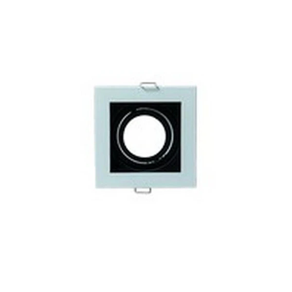 Spot incorporabil Petunya-1 Horoz. MR16. GU5.3. 10 x 10 x 3.2 mm. Alb / Negru. Patrat. image