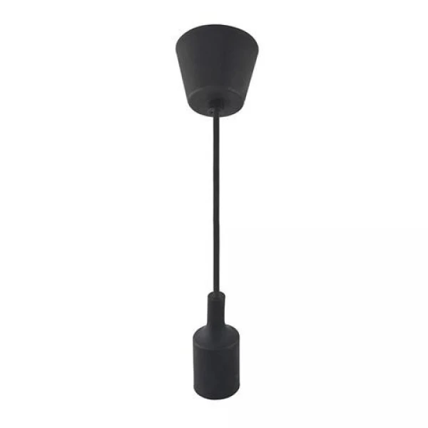 Corp de iluminat suspendat, E27, 1 m, negru, VOLTA Horoz image